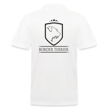 BORDER TERRIER COAT - Polo Homme - blanc - Dos - Kai (181cm)