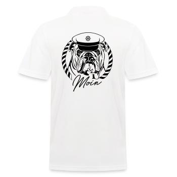 BULLDOG ANGLAIS Moin dog dog disant Wilsigns - Polo Homme - blanc - Dos - Kai (181cm)