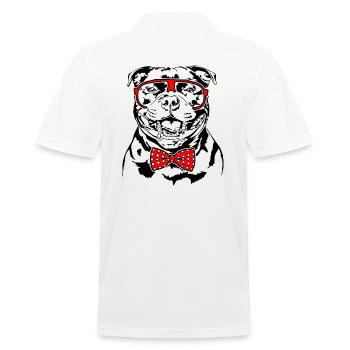 STAFFORDSHIRE BULL TERRIER Lunettes Chiens Wilsigns - Polo Homme - blanc - Dos - Kai (181cm)