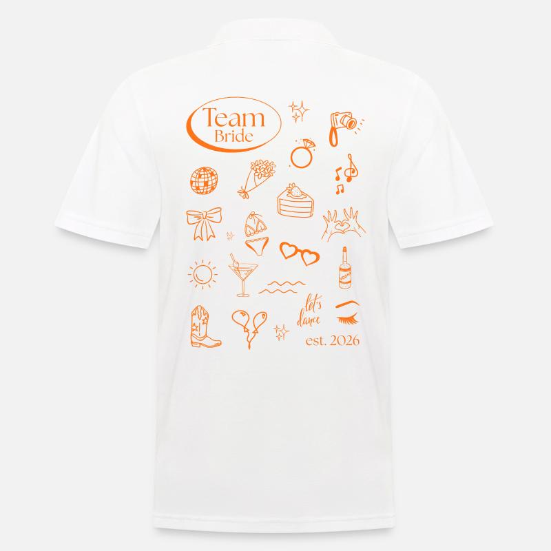 Team Bride Icons 2026 - Männer Poloshirt - Weiß