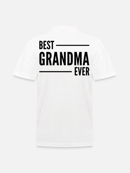 BEST GRANDMA EVER. GRANDMA GIFT. - Men's Polo Shirt - white