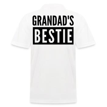 OPA'S BESTIE - Männer Poloshirt - Weiß - Hinten - Kai (181cm)