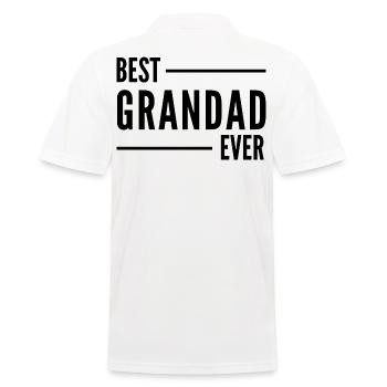 MEILLEUR GRAND-PÈRE DE TOUS LES TEMPS. CADEAU DE GRAND-PÈRE - Polo Homme - blanc - Dos - Kai (181cm)