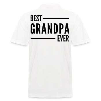 MEILLEUR GRAND-PÈRE DE TOUS LES TEMPS. CADEAU DE GRAND-PÈRE - Polo Homme - blanc - Dos - Kai (181cm)