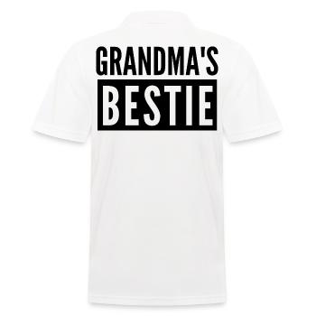 OMAS BESTIE - Männer Poloshirt - Weiß - Hinten - Kai (181cm)