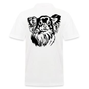 Chihuahua à poil long Chihuahua Portrait Chiens Wilsigns - Polo Homme - blanc - Dos - Kai (181cm)