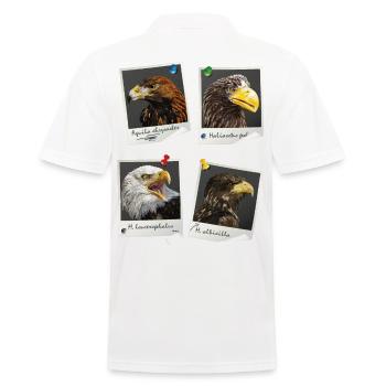 Oiseaux de proie - Polo Homme - blanc - Dos - Kai (181cm)