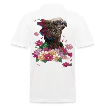 Le perroquet cacique - Polo Homme - blanc - Dos - Kai (181cm)