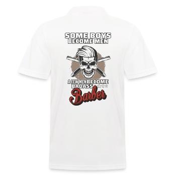 Lifestyle Cadeau De Coiffeur Drôle - Polo Homme - blanc - Dos - Kai (181cm)