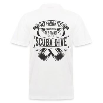 Ma chose préférée à faire est le cadeau de plongée sous-marine - Polo Homme - blanc - Dos - Kai (181cm)
