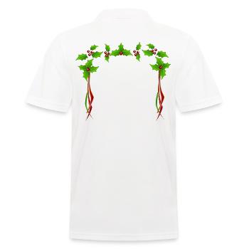 Cadre De Houx de Noël - Polo Homme - blanc - Dos - Kai (181cm)