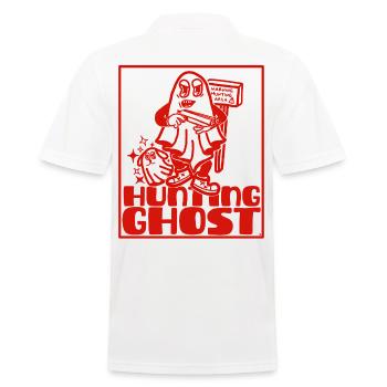 Ghost hunter not haunt - Men's Polo Shirt - white - Back - Kai (181cm)