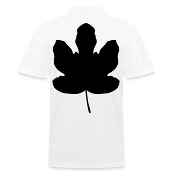 Figuier feuille Adam et Eve feuille arbre cadeau - Polo Homme - blanc - Dos - Kai (181cm)