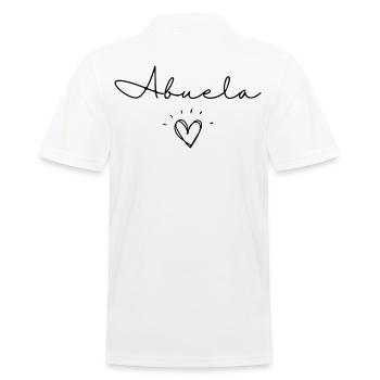 Abuela. Abuela Geschenk - Männer Poloshirt - Weiß - Hinten - Kai (181cm)