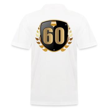 60e anniversaire - Polo Homme - blanc - Dos - Kai (181cm)