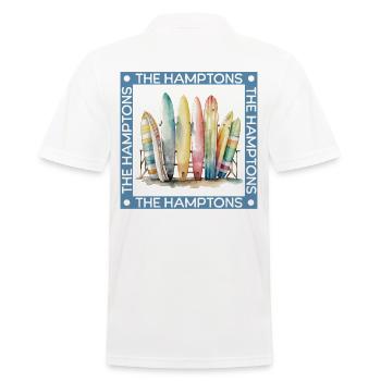 The Hamptons surfing - Polo Homme - blanc - Dos - Kai (181cm)