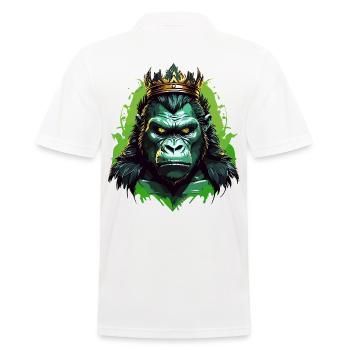 Gorille - Polo Homme - blanc - Dos - Kai (181cm)