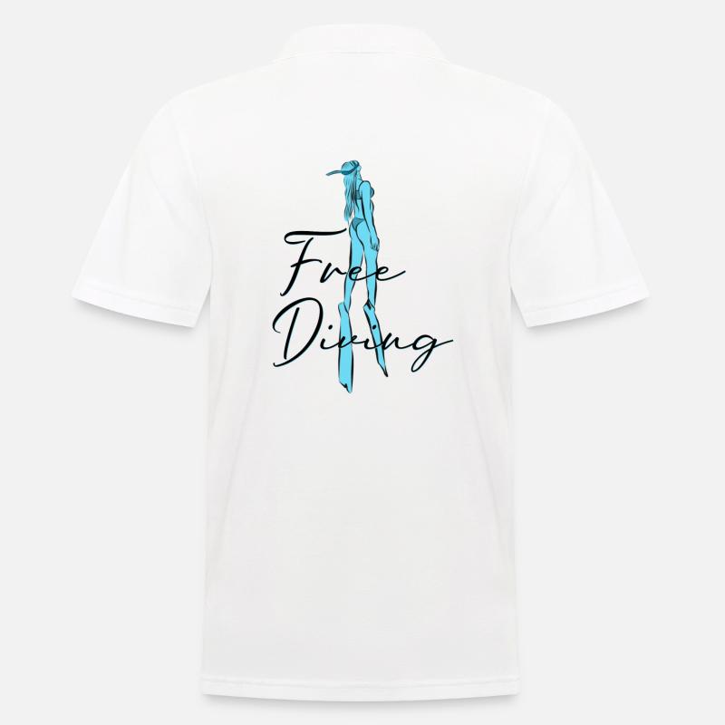 Freediving Apnée - Polo Homme - blanc