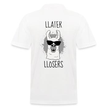 lama - Polo Homme - blanc - Dos - Kai (181cm)