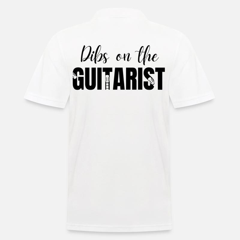 Dibs sur le guitariste - Polo Homme - blanc