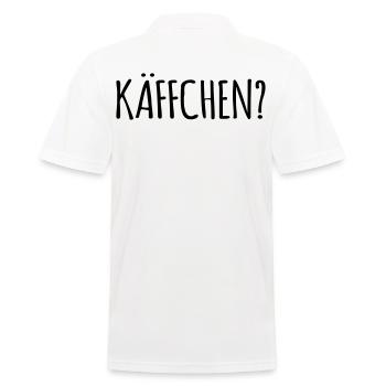 Tasse Kaffee Käffchen Kaffeeliebhaber lustig - Männer Poloshirt - Weiß - Hinten - Kai (181cm)