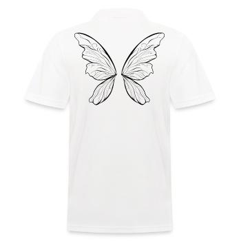Fairy Wings - Men's Polo Shirt - white - Back - Kai (181cm)