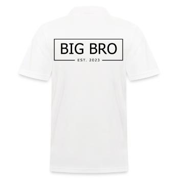 GROSSE BRO 2023 - Männer Poloshirt - Weiß - Hinten - Kai (181cm)