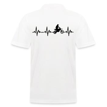 Battement de cœur de moto - Polo Homme - blanc - Dos - Kai (181cm)