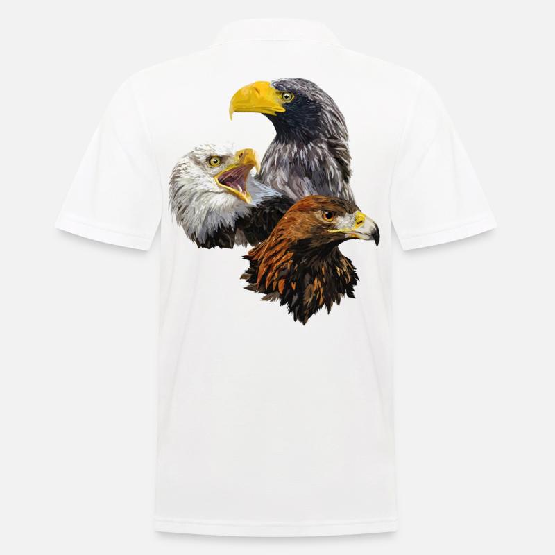 Uccelli rapaci - Polo da uomo - bianco