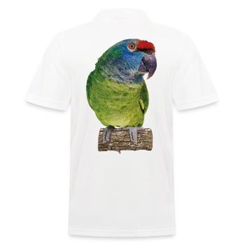 The red-backed amazon - Men's Polo Shirt - white - Back - Kai (181cm)