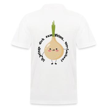 I'll make you cry... with laughter! - Men's Polo Shirt - white - Back - Kai (181cm)