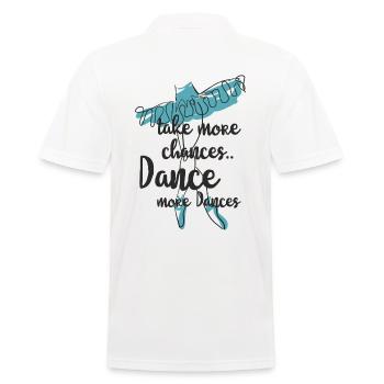 Take more dance - Men's Polo Shirt - white - Back - Kai (181cm)