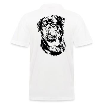 ROTTWEILER Dog Rotti Rottie IGP Wilsigns Dogs - Men's Polo Shirt - white - Back - Kai (181cm)