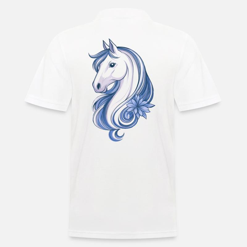 Süßes Pferd - Männer Poloshirt - Weiß