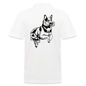 BERGER ALLEMAND Sprung Wilsigns - Polo Homme - blanc - Dos - Kai (181cm)