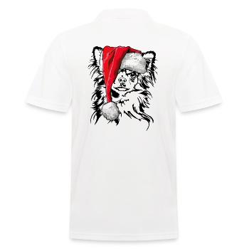 Santa Chihuahua Chiens de Noël Chiens Wilsigns - Polo Homme - blanc - Dos - Kai (181cm)