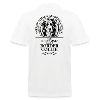 BORDER COLLIE Ange Gardien Chiens Wilsigns - Polo Homme - blanc - Dos - Kai (181cm)