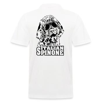 ITALIAN SPINONE cool sunglasses dogs dog - Men's Polo Shirt - white - Back - Kai (181cm)