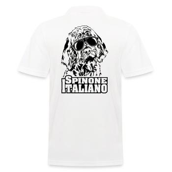 SPINONE ITALIANO cool sunglasses dogs dog - Men's Polo Shirt - white - Back - Kai (181cm)