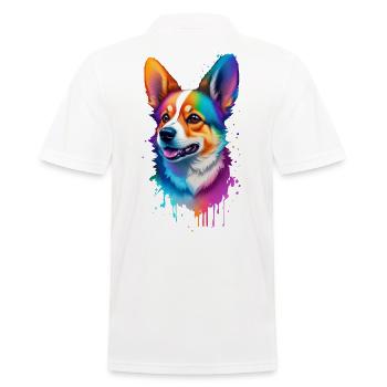 Corgi Rainbow Dog Funny Dog Race Animal - Polo Homme - blanc - Dos - Kai (181cm)