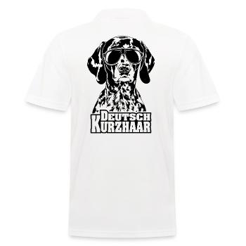 Deutsch Kurzhaar cool Hund Hunde Wilsigns - Männer Poloshirt - Weiß - Hinten - Kai (181cm)
