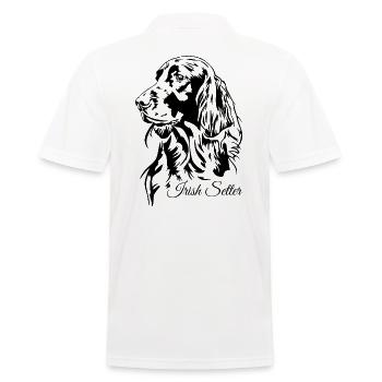 Setter irlandais Chien de chasse Chiens de chasse Chiens Wilsigns - Polo Homme - blanc - Dos - Kai (181cm)