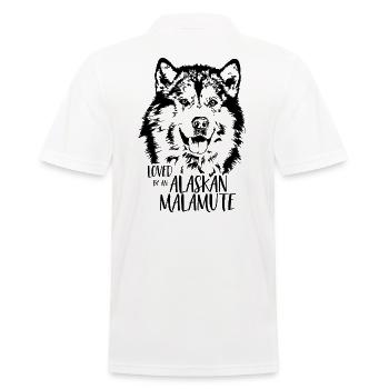 ALASKAN MALAMUTE aimé par Alaskan Malamute Dogs - Polo Homme - blanc - Dos - Kai (181cm)