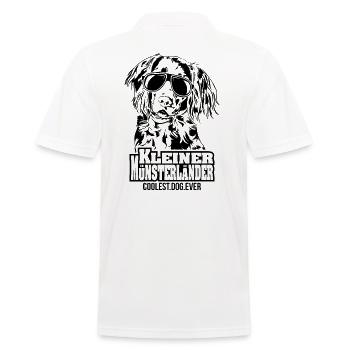 KLEINER MÜNSTERLÄNDER coolest dog ever Hundespruch - Männer Poloshirt - Weiß - Hinten - Kai (181cm)
