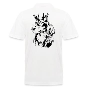 TECKEL À POIL LONG Chiens de la Couronne Wilsigns - Polo Homme - blanc - Dos - Kai (181cm)