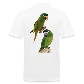 Le noble ara - Polo Homme - blanc - Dos - Kai (181cm)