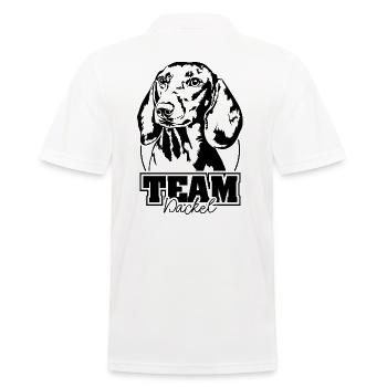 TEAM Teckel Chien Chiens Wilsigns - Polo Homme - blanc - Dos - Kai (181cm)