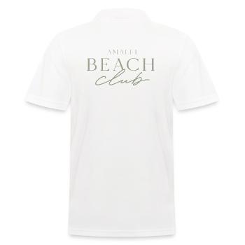 Amalfi Beach Club Logo - Männer Poloshirt - Weiß - Hinten - Kai (181cm)