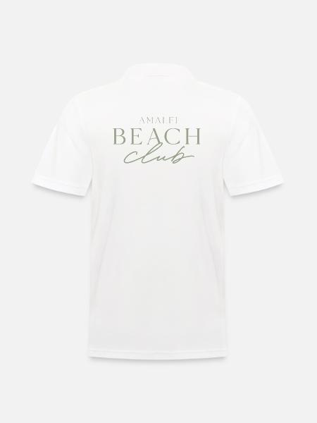 Amalfi Beach Club Logo - Men's Polo Shirt - white