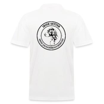 Irish Setter Jagdgebrauchshund Jagdhund Wilsigns - Männer Poloshirt - Weiß - Hinten - Kai (181cm)